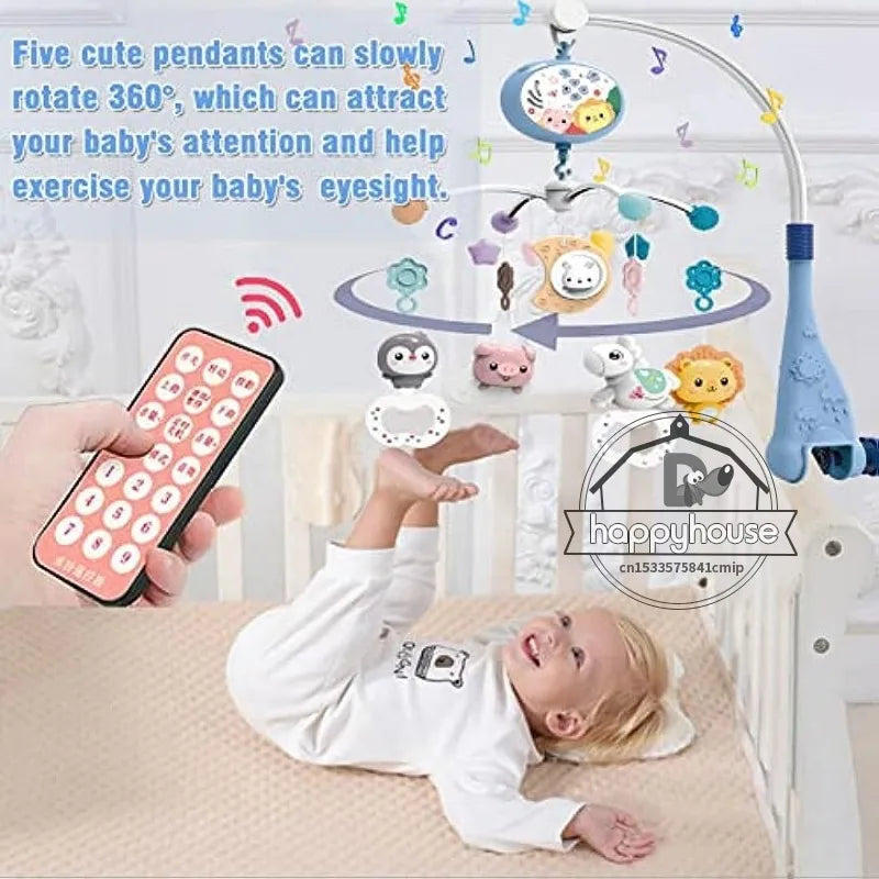 Baby Crib Mobile with Music, Lights & Projection