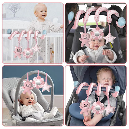 Baby Spiral Activity Bar with Mirror & Rattles