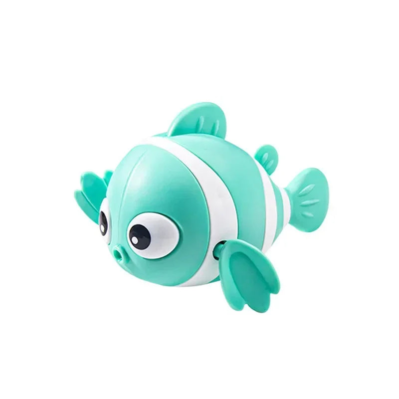 Wind-Up Swimming Clown Fish Bath Toy for Babies