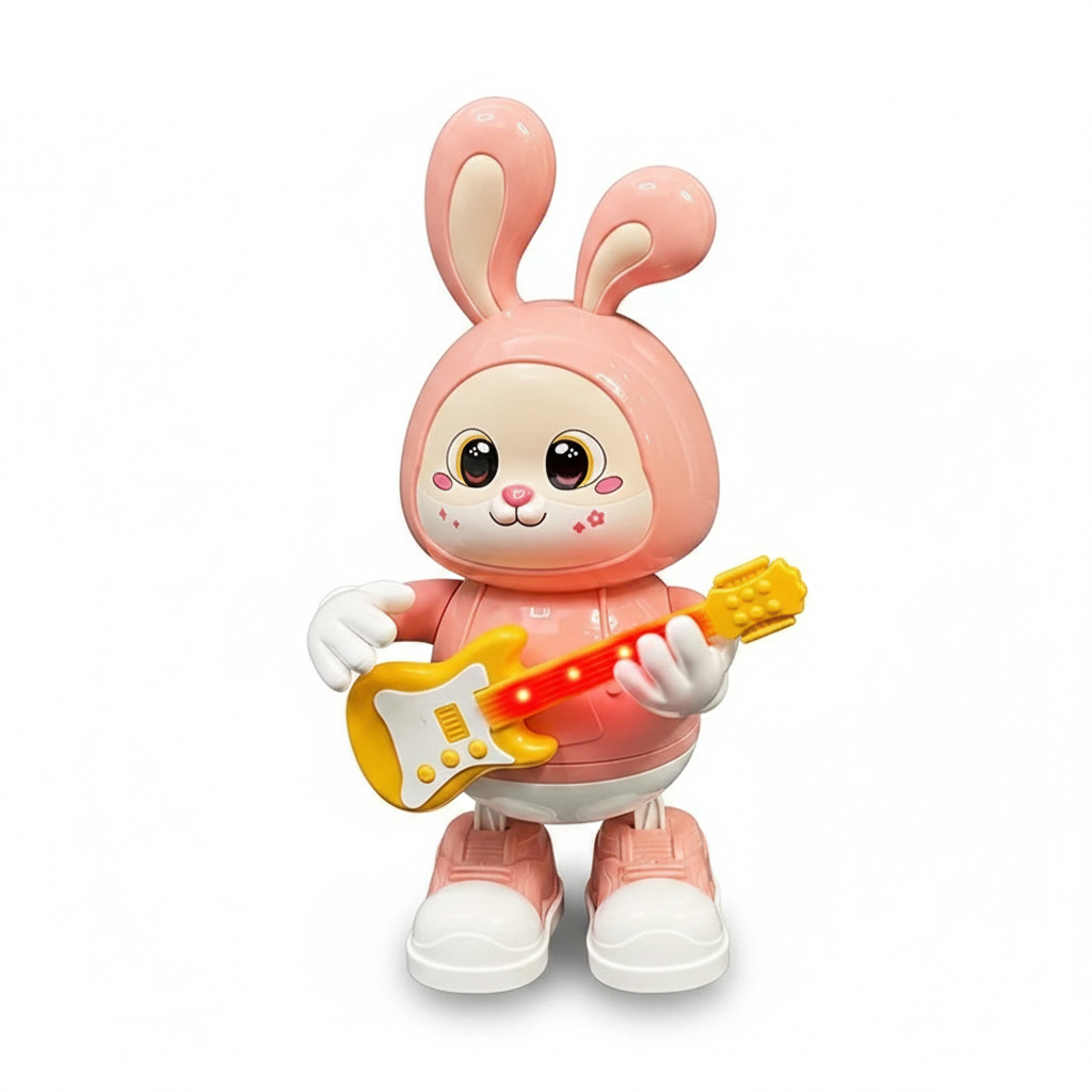 Dancing Bunny Guitarist Toy with Music & Lights