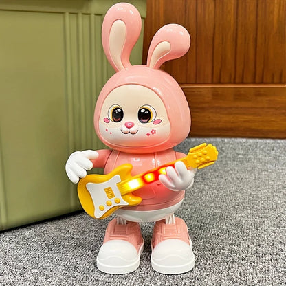 Dancing Bunny Guitarist Toy with Music & Lights