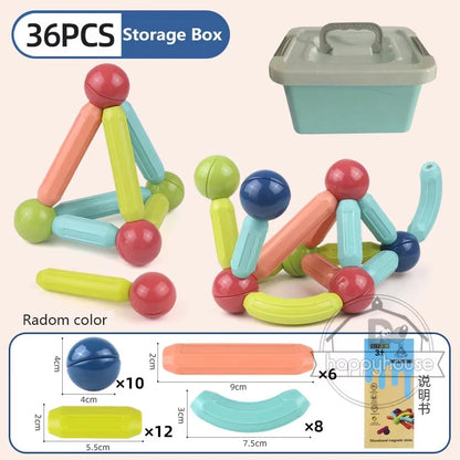 Magnetic Stick & Rod Building Blocks Set