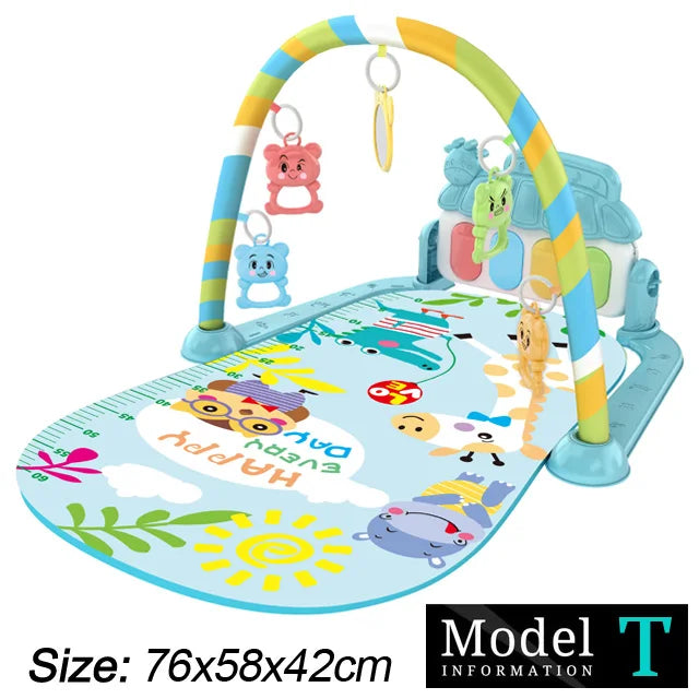 Baby Play Gym Mat with Piano & Music
