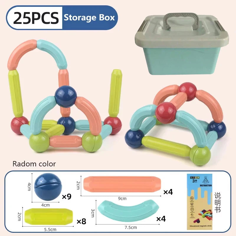 Magnetic Stick & Rod Building Blocks Set