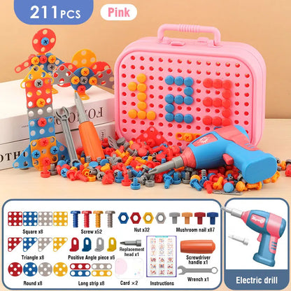 Kids Electric Drill Tool Set & 3D Puzzle