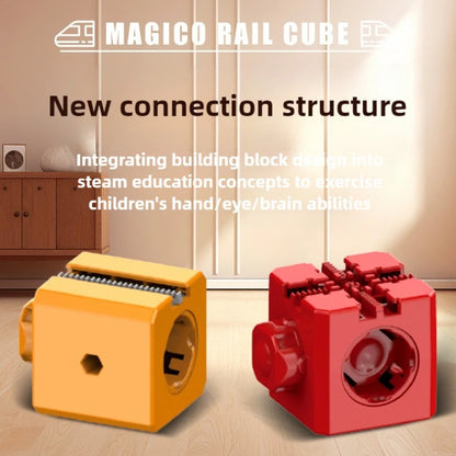Electric Magnetic Rail Train Building Blocks Set