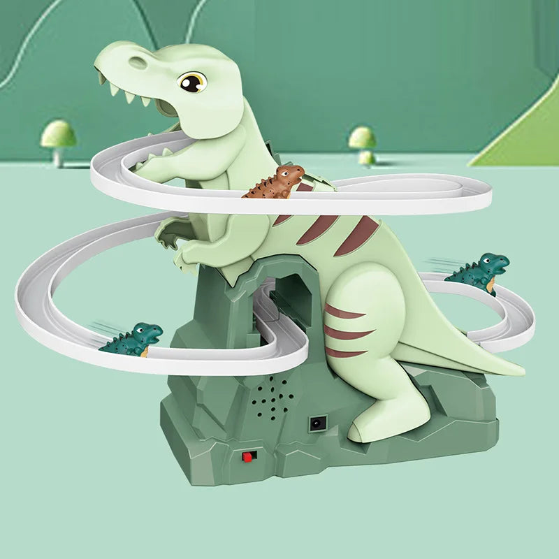 Electric Dinosaur Climbing Slide Toy with Music