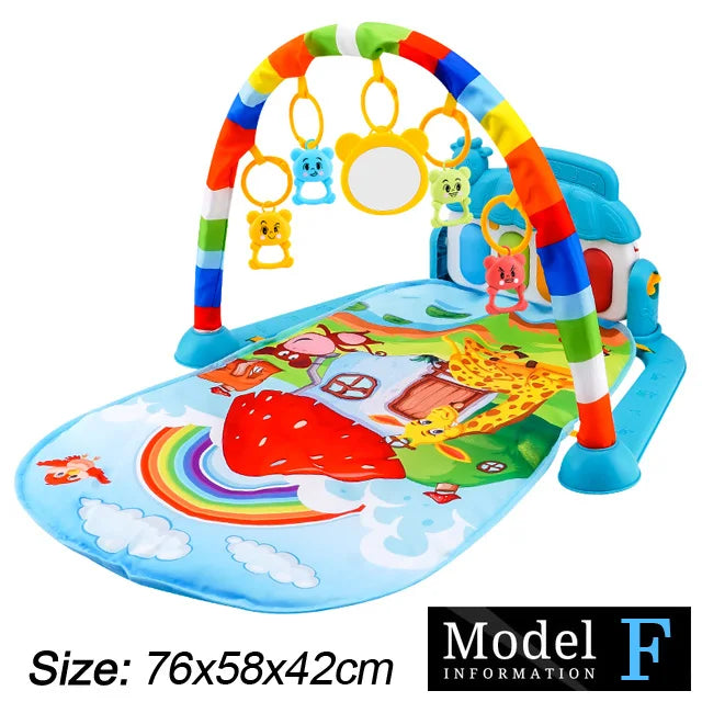Baby Play Gym Mat with Piano & Music
