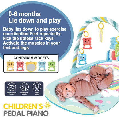 Baby Play Gym Mat with Piano & Music