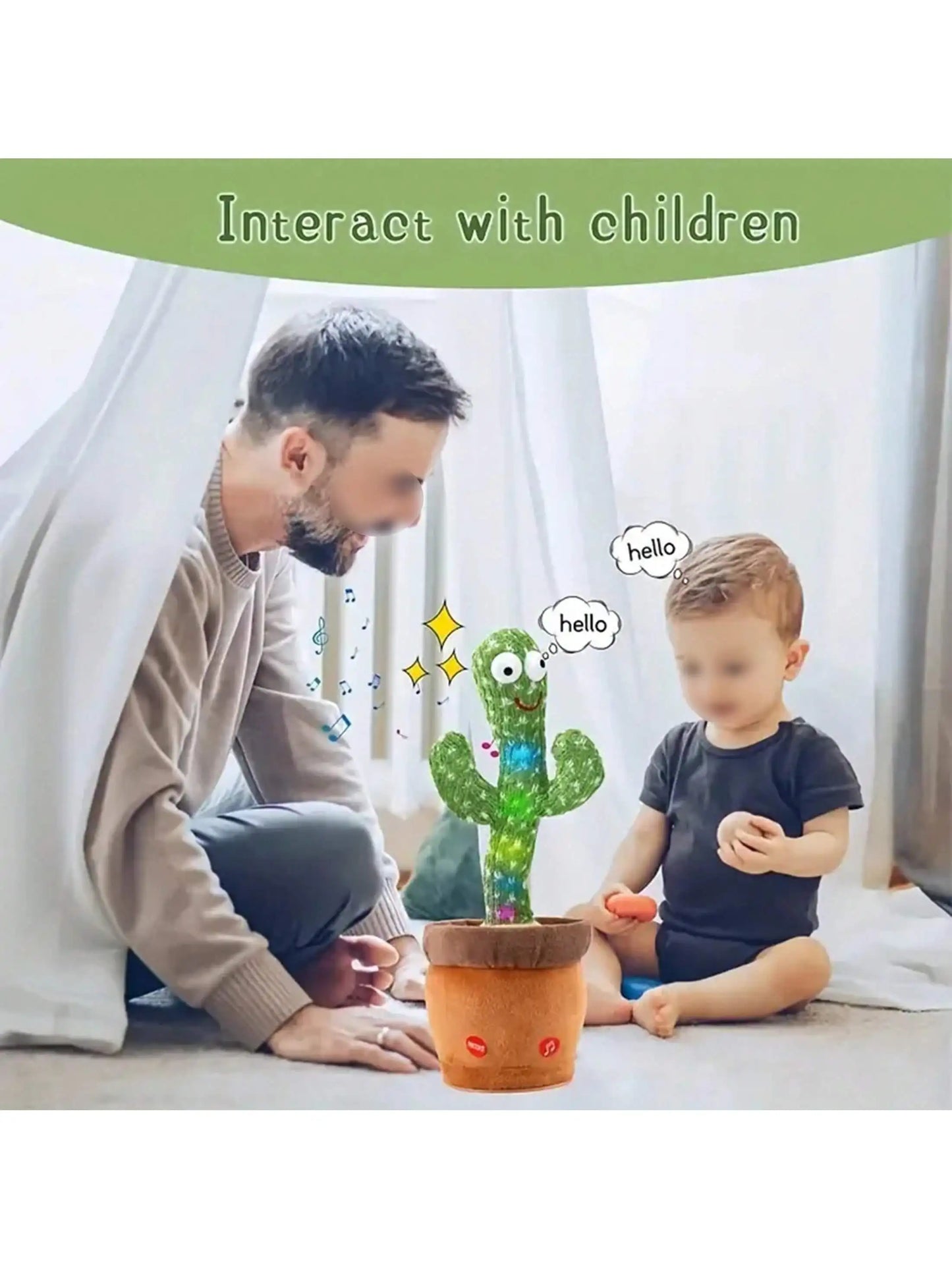 Dancing Talking Cactus Toy – Singing & Mimicking