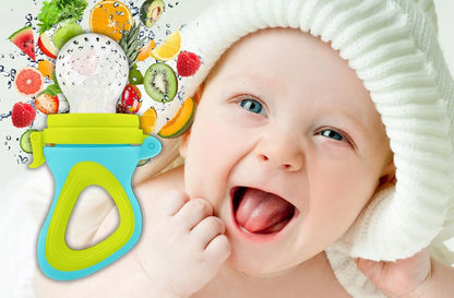 Silicone Squeeze Feeding Spoon & Baby Feeder Set