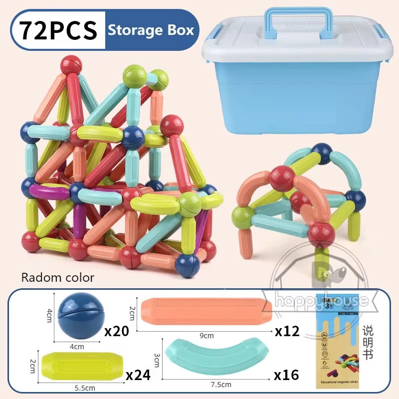 Magnetic Stick & Rod Building Blocks Set