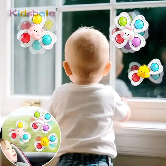Baby Suction Cup Fidget Spinner Toy Set (3 PCS)