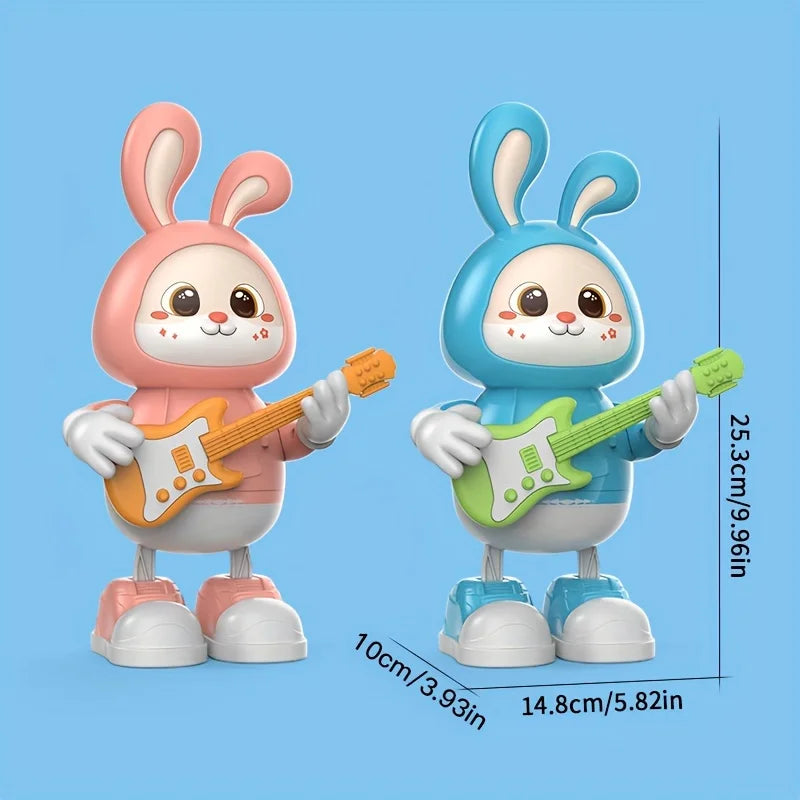 Dancing Bunny Guitarist Toy with Music & Lights
