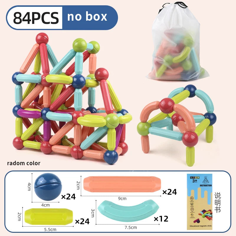 Magnetic Stick & Rod Building Blocks Set
