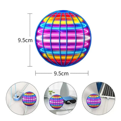 LED Flying Ball Hand-Controlled Spinner Toy