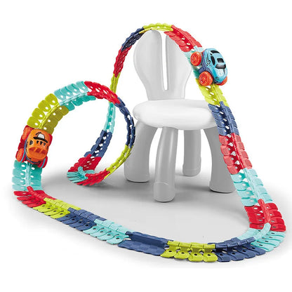 LED Race Car Flexible Track Set