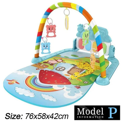Baby Play Gym Mat with Piano & Music