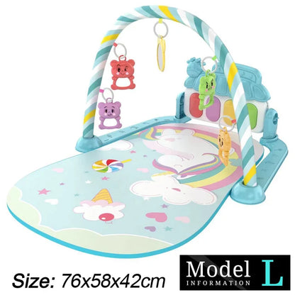 Baby Play Gym Mat with Piano & Music