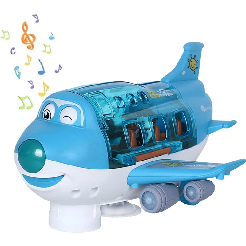 Electric Airplane & Car Model Toy with Music & Lights