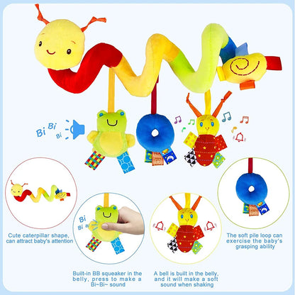 Musical Spiral Hanging Rattle Toy for Baby