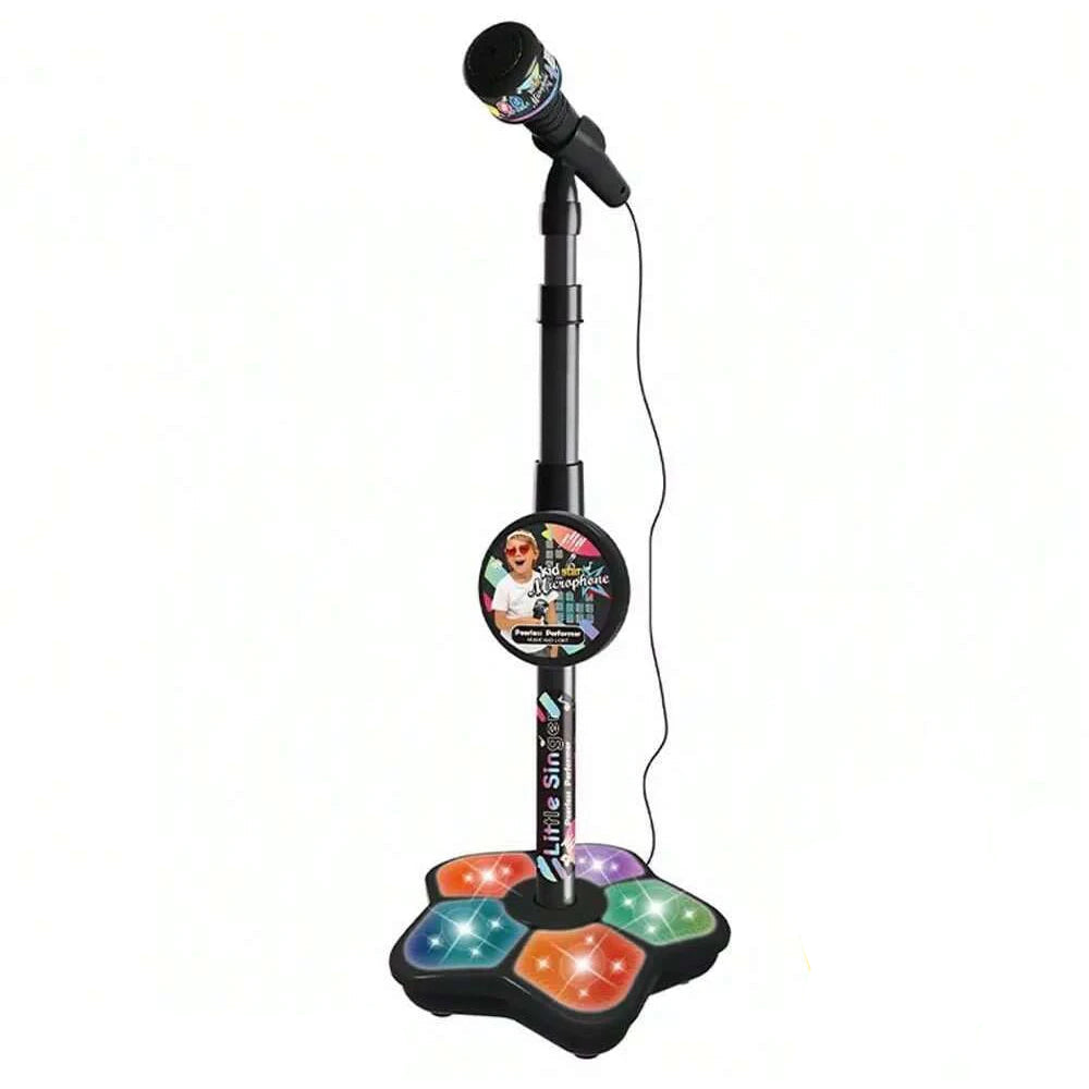 Kids Karaoke Microphone Stand Toy Set