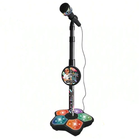 Kids Karaoke Microphone Stand Toy Set