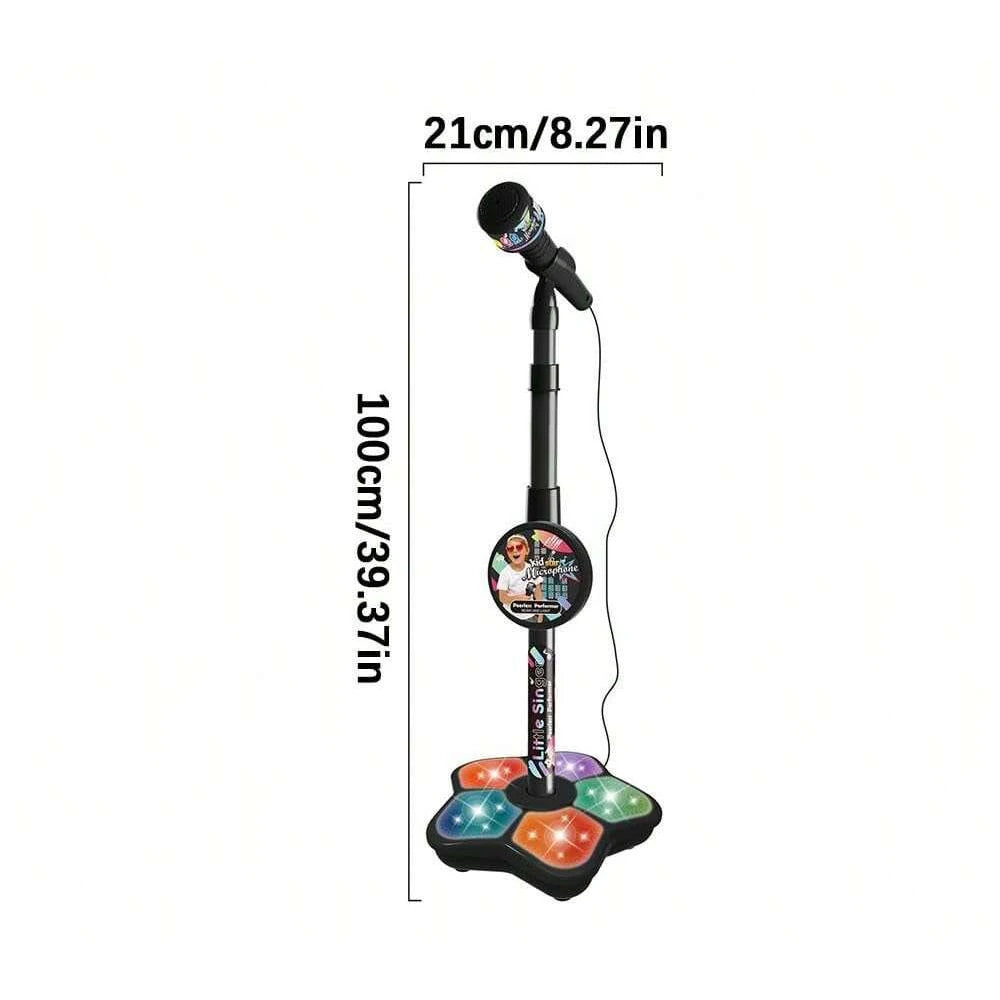 Kids Karaoke Microphone Stand Toy Set