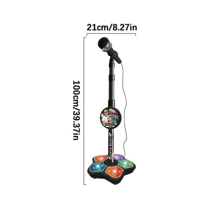 Kids Karaoke Microphone Stand Toy Set