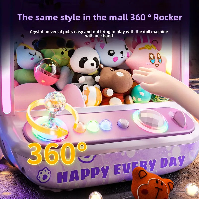 Mini Claw Machine with Music & Dolls