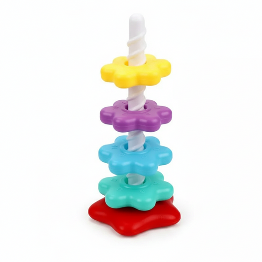 Montessori Rainbow Stacking Tower Puzzle