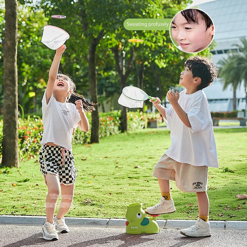 Flying Disc Rocket Launcher Outdoor Toy