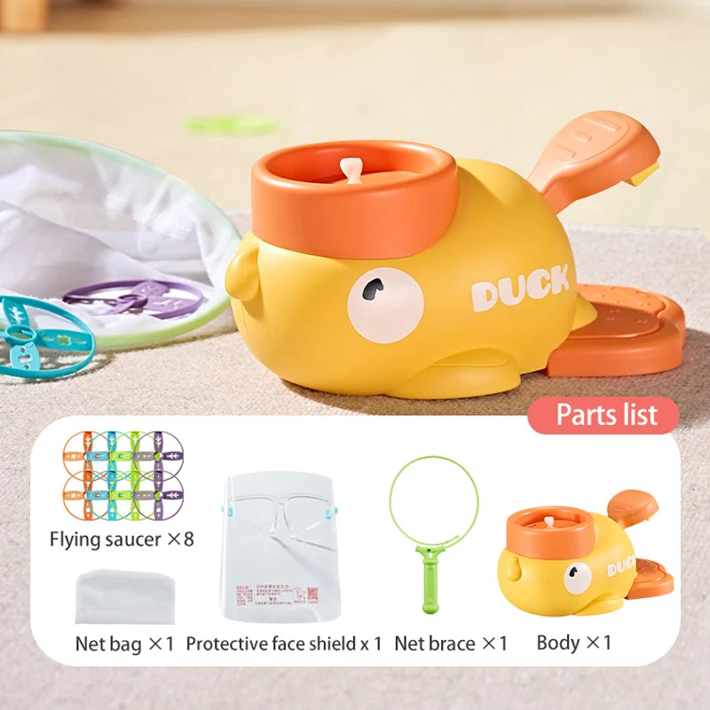 Flying Disc Rocket Launcher Outdoor Toy
