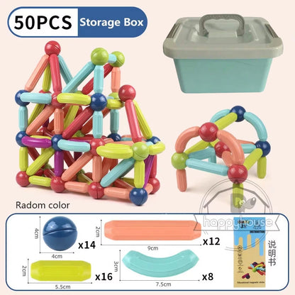 Magnetic Stick & Rod Building Blocks Set