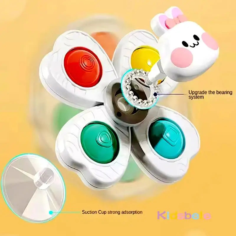 Baby Suction Cup Fidget Spinner Toy Set (3 PCS)