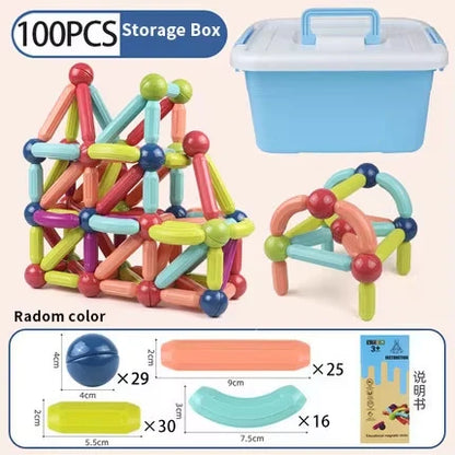 Magnetic Stick & Rod Building Blocks Set
