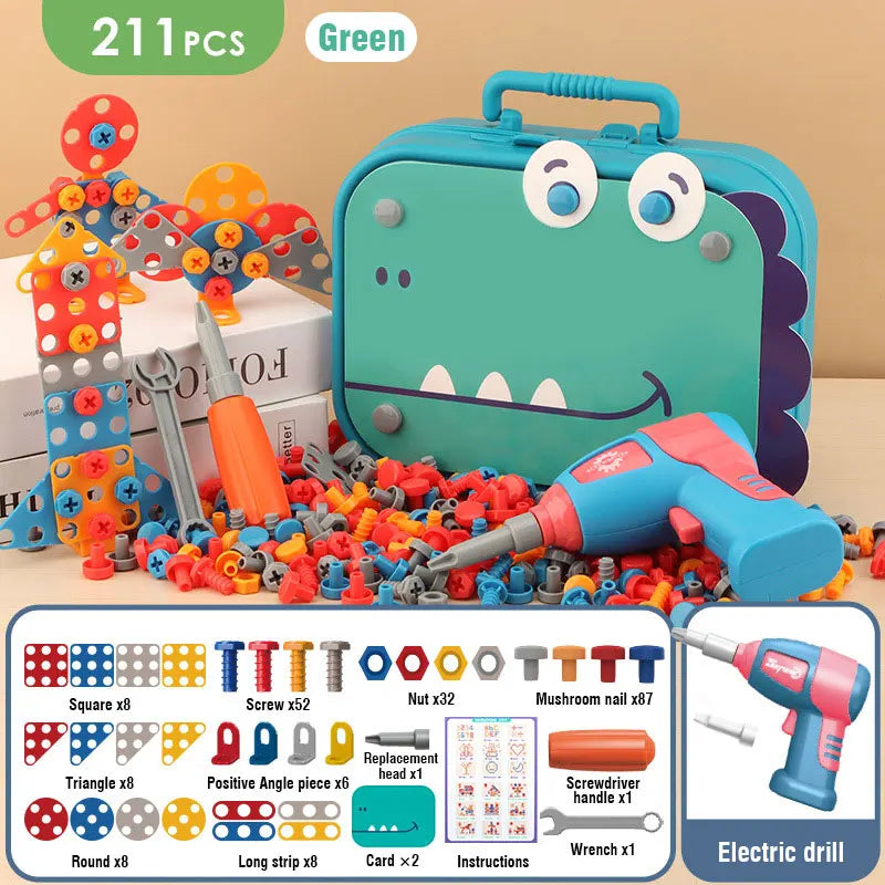 Kids Electric Drill Tool Set & 3D Puzzle