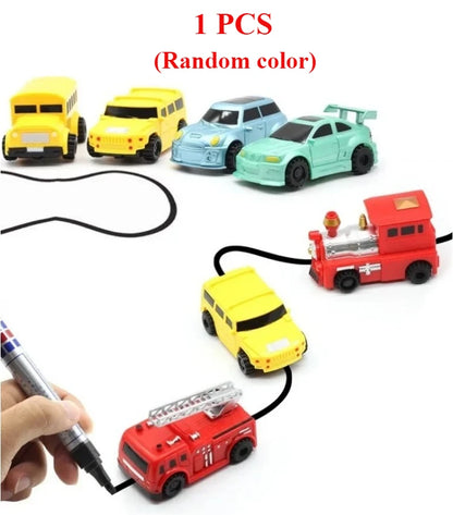 Magic Pen Induction Mini Rail Car Toy