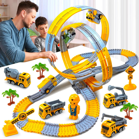 Anti-Gravity Dinosaur Race Track Set