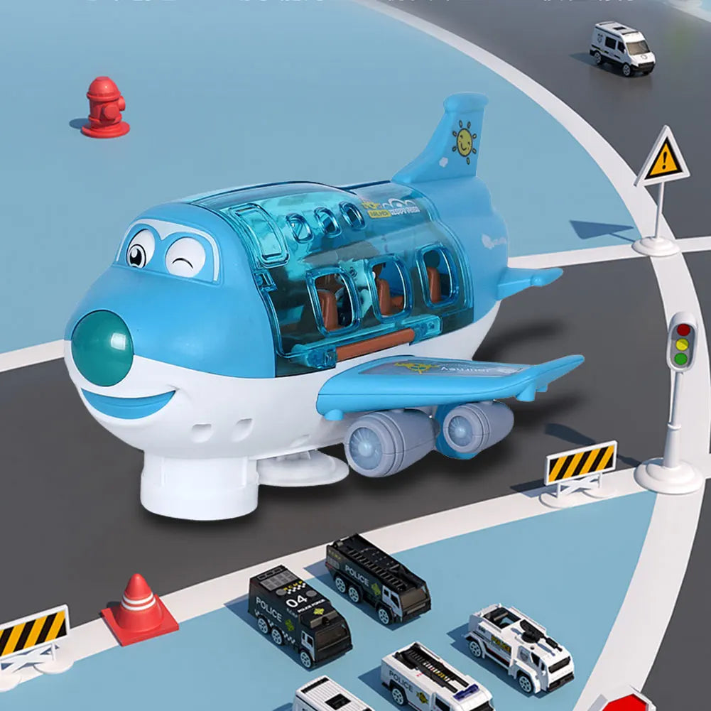 Electric Airplane & Car Model Toy with Music & Lights