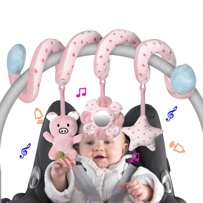 Baby Spiral Activity Bar with Mirror & Rattles