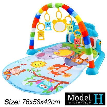 Baby Play Gym Mat with Piano & Music