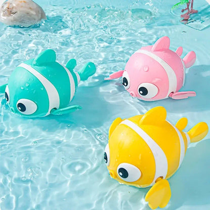 Wind-Up Swimming Clown Fish Bath Toy for Babies